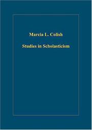 Cover of: Studies in Scholasticism by Marcia L. Colish