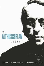 Cover of: The Althusserian legacy by edited by E. Ann Kaplan and Michael Sprinker.