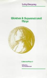 Cover of: Wonder and Supernatural Plays (Collected Plays)