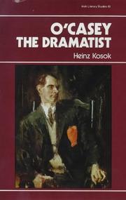 Cover of: O'Casey the Dramatist