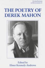 The poetry of Derek Mahon by Ulster Symposium (4th 1998 University of Ulster)