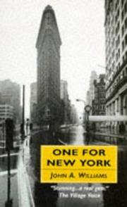 Cover of: One for New York by John A. Williams