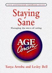 Cover of: Staying Sane (Care Professional Handbook)
