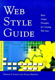 Web style guide by Lynch, Patrick J., Patrick J. Lynch, Sarah Horton