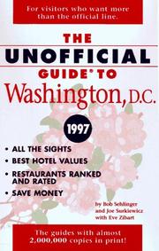 Cover of: The Unofficial Guide to Washington, D.C. 1997 (Issn 1071-6440)