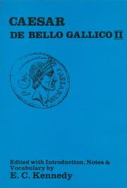 Cover of: Caesar: De Bello Gallico II