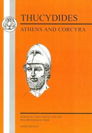 Cover of: Thucydides:  Athens and Corcyra: Strategy and Tactics in the Peloponnesian War (Thucydides)