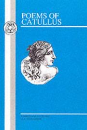 Cover of: Poems of Catullus by Gaius Valerius Catullus