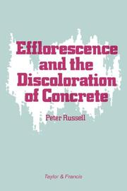 Efflorescence and the discoloration of concrete