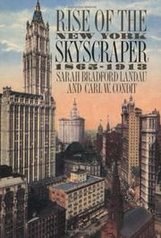 Cover of: Rise of the New York Skyscraper: 1865-1913