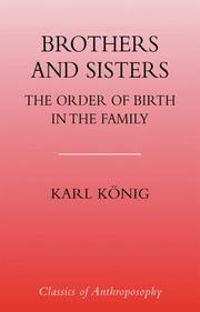 Cover of: Brothers and Sisters: The Order Of Birth In The Family (Classics of Anthroposophy)