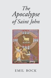 Cover of: The Apocalypse of Saint John by Emil Bock