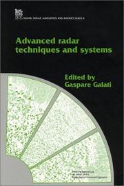 Cover of: Advanced radar techniques and systems by edited by Gaspare Galati.