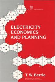 Cover of: Electricity economics and planning