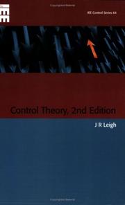 Cover of: Control theory by J. R. Leigh