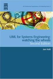 Cover of: UML for Systems Engineering (Iee Professional Applications of Computing)