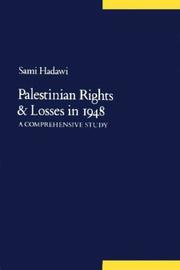 Cover of: Palestinian rights and losses in 1948 by Sami Hadawi, Sami Hadawi