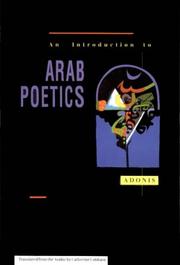 Cover of: An introduction to Arab poetics