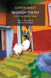 Cover of: Bedouin poetry: from Sinai and the Negev