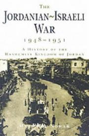 Cover of: The Jordanian-Israeli War 1948-1951 by Maan Abu Nowar