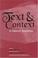 Cover of: Text & context in Islamic societies