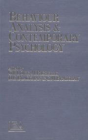 Cover of: Behaviour Analysis and Contemporar