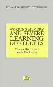 Cover of: Working memory and severe learning difficulties