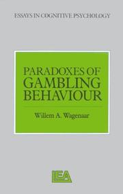 Cover of: Paradoxes of gambling behaviour by Willem Albert Wagenaar