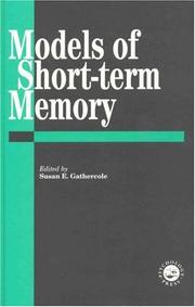 Cover of: Models Of Short-Term Memory by Susan E. Gathercole