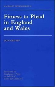 Cover of: Fitness To Plead In England And Wales