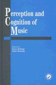 Cover of: Perception and cognition of music