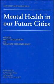 Cover of: Mental health in our future cities