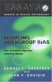 Cover of: Reducing Intergroup Bias by Samuel Gaertner