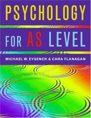 Cover of: Psychology for AS level