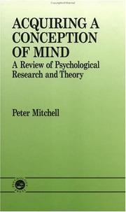 Cover of: Acquiring A Conception Of Mind: A Review Of Psychological Research And Theory (Essays in Developmental Psychology)
