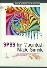 Cover of: SPSS for Macintosh made simple by Colin D. Gray