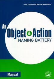 Cover of: An Object and Action Naming Battery