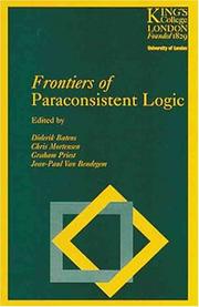 Cover of: Frontiers of Paraconsistent Logic (Studies in Logic and Computation) by 