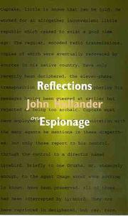 Cover of: Reflections on espionage | John Hollander