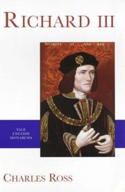 Cover of: Richard III by Charles Ross