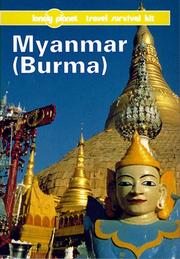 Cover of: Lonely Planet Myanmar by Joe Cummings