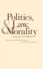 Cover of: Politics, Law, and Morality: Essays by V. S. Soloviev