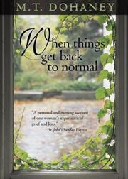 Cover of: When things get back to normal