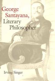 Cover of: George Santayana: Literary Philosopher