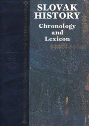 Cover of: Lexikon Slovenskych Dejin: Chronology and Lexicon