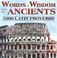 Cover of: Words of Wisdom from the Ancients