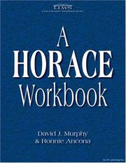 Cover of: Horace Workbook (Latin Literature Workbook Series) (Latin Literature Workbook Series)