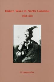 Cover of: Indian Wars in North Carolina, 1663-1763