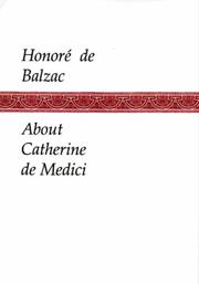 Sur Catherine de Médicis by Honoré de Balzac