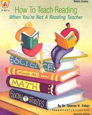 Cover of: How to Teach Reading When You're Not a Reading Teacher (Kids' Stuff) by Sharon H. Faber, Kidstuff Editors, Sharon Faber, Kidstuff Editors, Sharon Faber